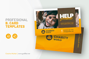 Charity Business Card Templates