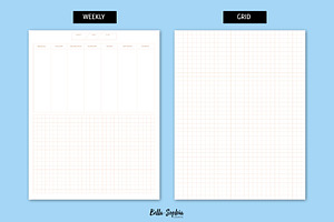 Neutral Bujo: 4 Page Printable