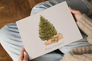 Watercolor Christmas Tree Scenes, a Person Illustration by Jenteva Art (Thumbnail 11 of 15)