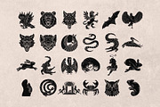 Beast Logo & Badge Pack, an Animal Illustration by Skilline Supply Co. (Thumbnail 7 of 12)