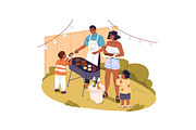 Families on summer vacation set, a Person Illustration by PaperTrident (Thumbnail 8 of 9)