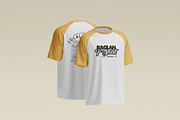 Raglan T-Shirt Mockup, a Shirt Mockup by Momogi (Thumbnail 4 of 6)