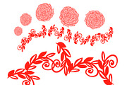 Manga floral procreate brush kit, a Brush Add-On by Meisanmui (Thumbnail 4 of 12)