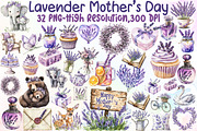 Lavender Mother s Day Clipart, an Illustration by Sublimation Artist (Thumbnail 1 of 6)