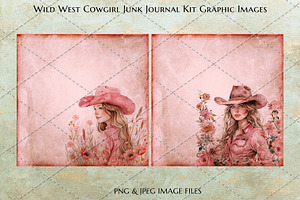 Wild West Cowgirl Junk Journal Kit