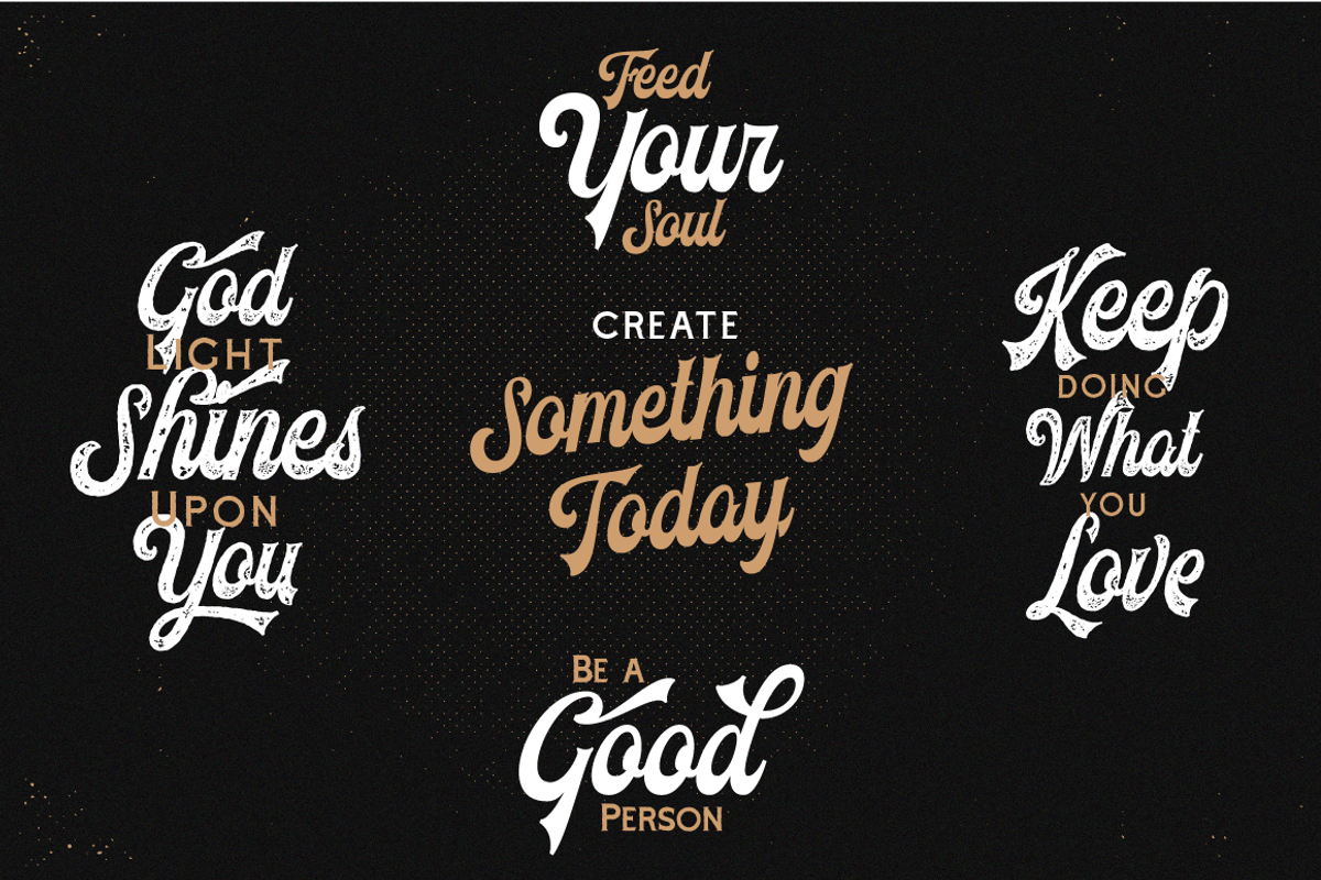 Voltury Vintage Script (with extras), a Script Font by Angin Studio (Photo 9 of 11)
