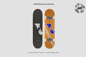 Skateboard mockup