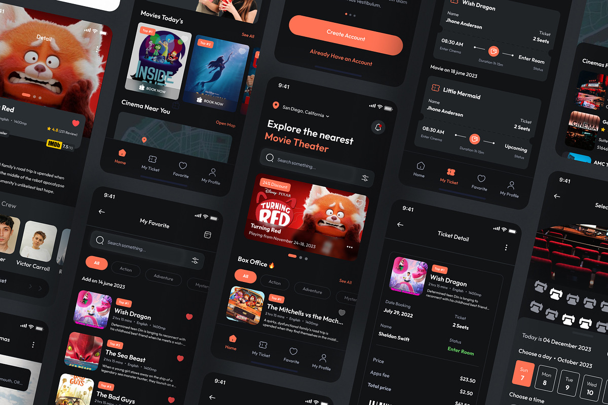 TikBox - Movie Booking Mobile App, an UI Kit Template by Minialis (Photo 5 of 6)