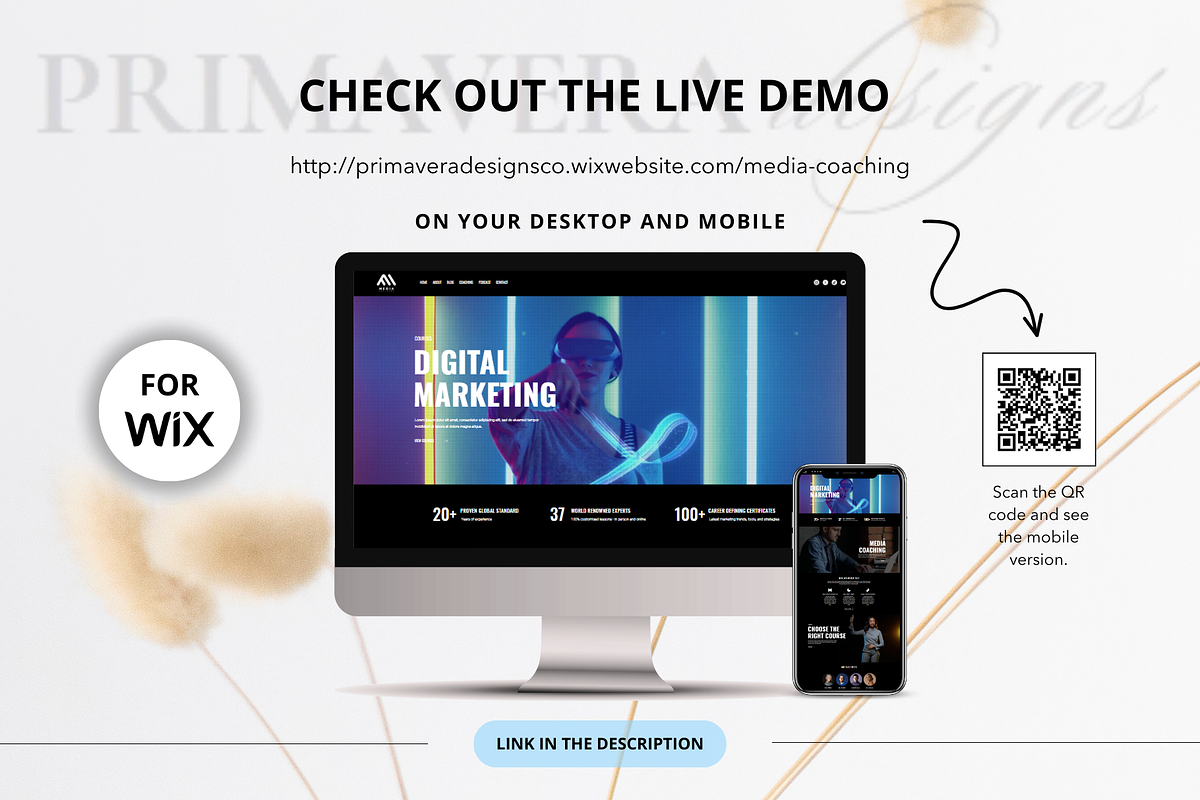 Wix Coaching Website Template, a Wix Template by Primavera Studio Design (Photo 5 of 8)