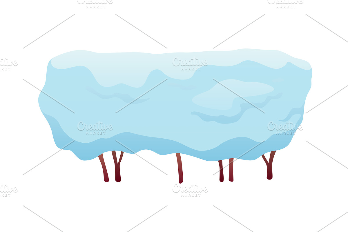 Winter nature design element, an Illustration by Things for designers