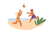 Happy kids on summer holidays set, a Person Illustration by Good Studio (Thumbnail 8 of 10)