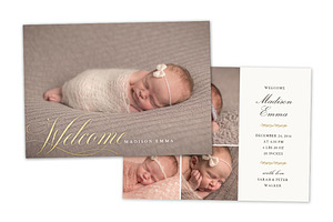 Birth Announcement Template CB079