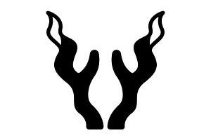 Horny reindeer solid icon, a Solid Icon by Creative priyanka