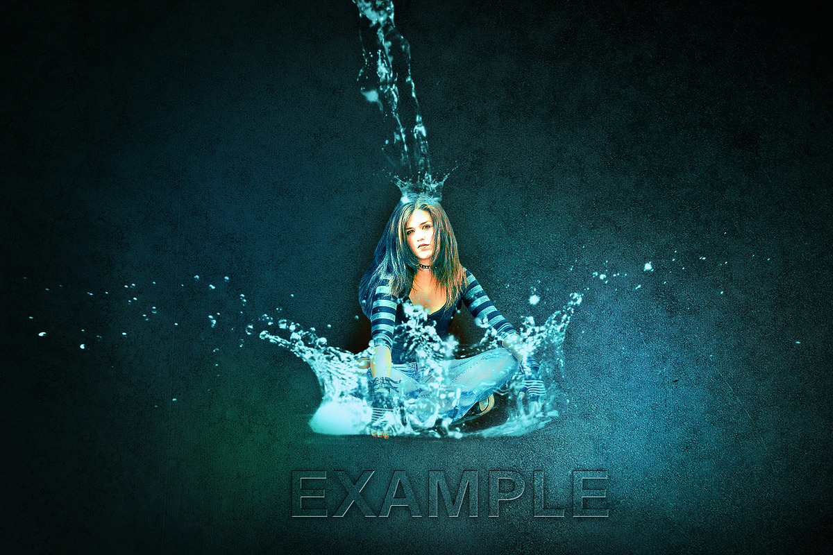 38 Water Splash Brushes, a Brush Add-On by xresch (Photo 5 of 5)
