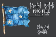 Patchwork Blue Patriotic  Clipart, an Illustration by Rose Art (Thumbnail 7 of 7)