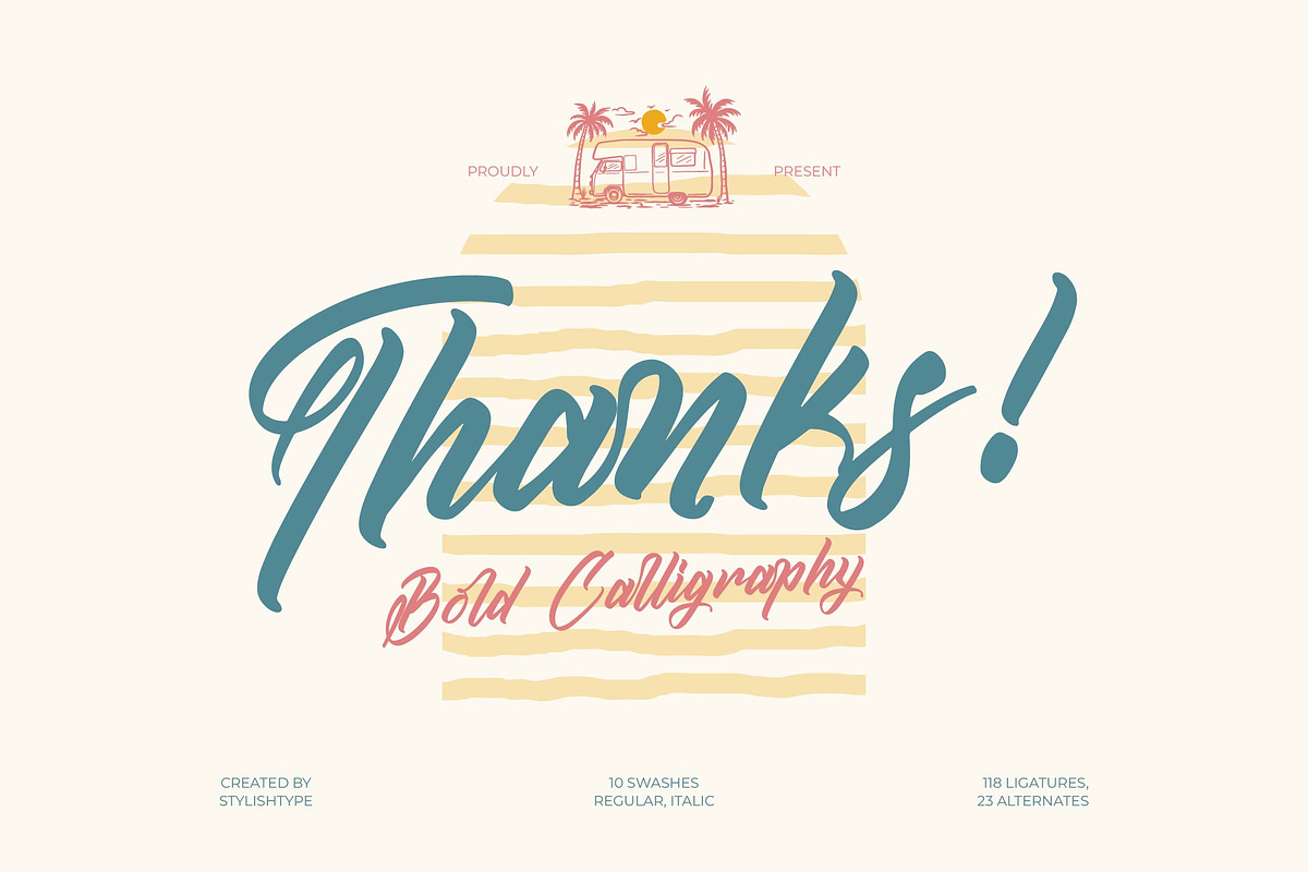 Kamperly Vacation Bold Calligraphy, a Script Font by stylishtype.co (Photo 15 of 15)