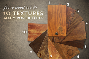 50 Wood & Leather Textures