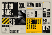 Blockhaus - Condensed Display, a Sans Serif Font by HipFonts (Thumbnail 2 of 11)