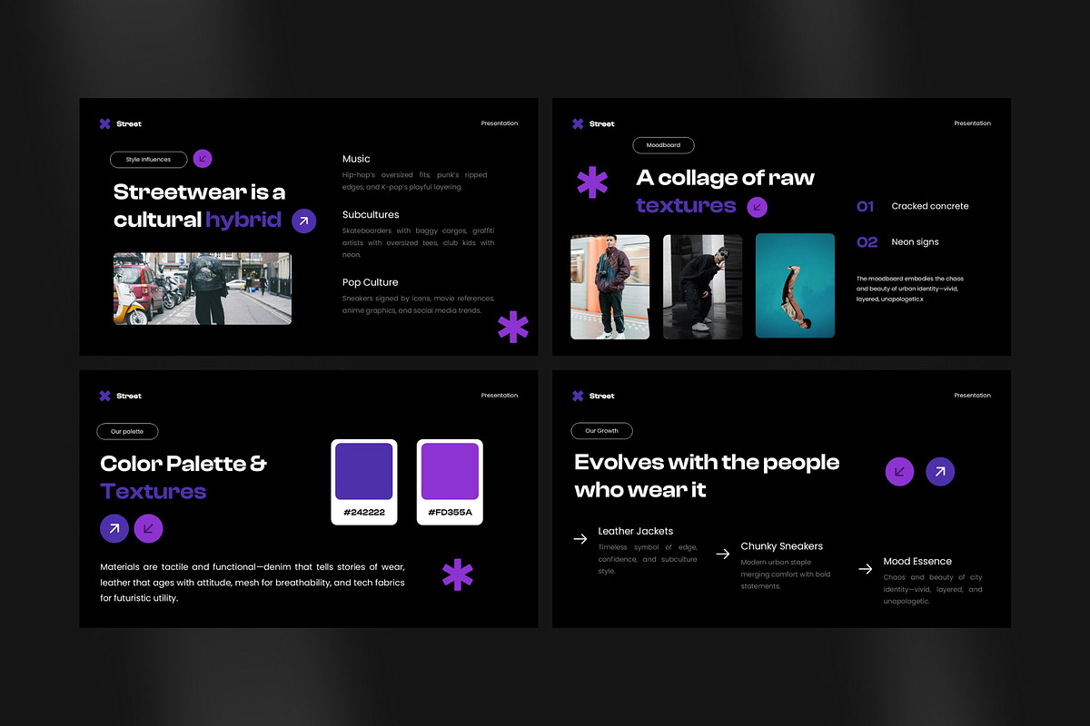 Street Fashion Powerpoint template, a Presentation Template by Eklip Studio (Photo 3 of 6)