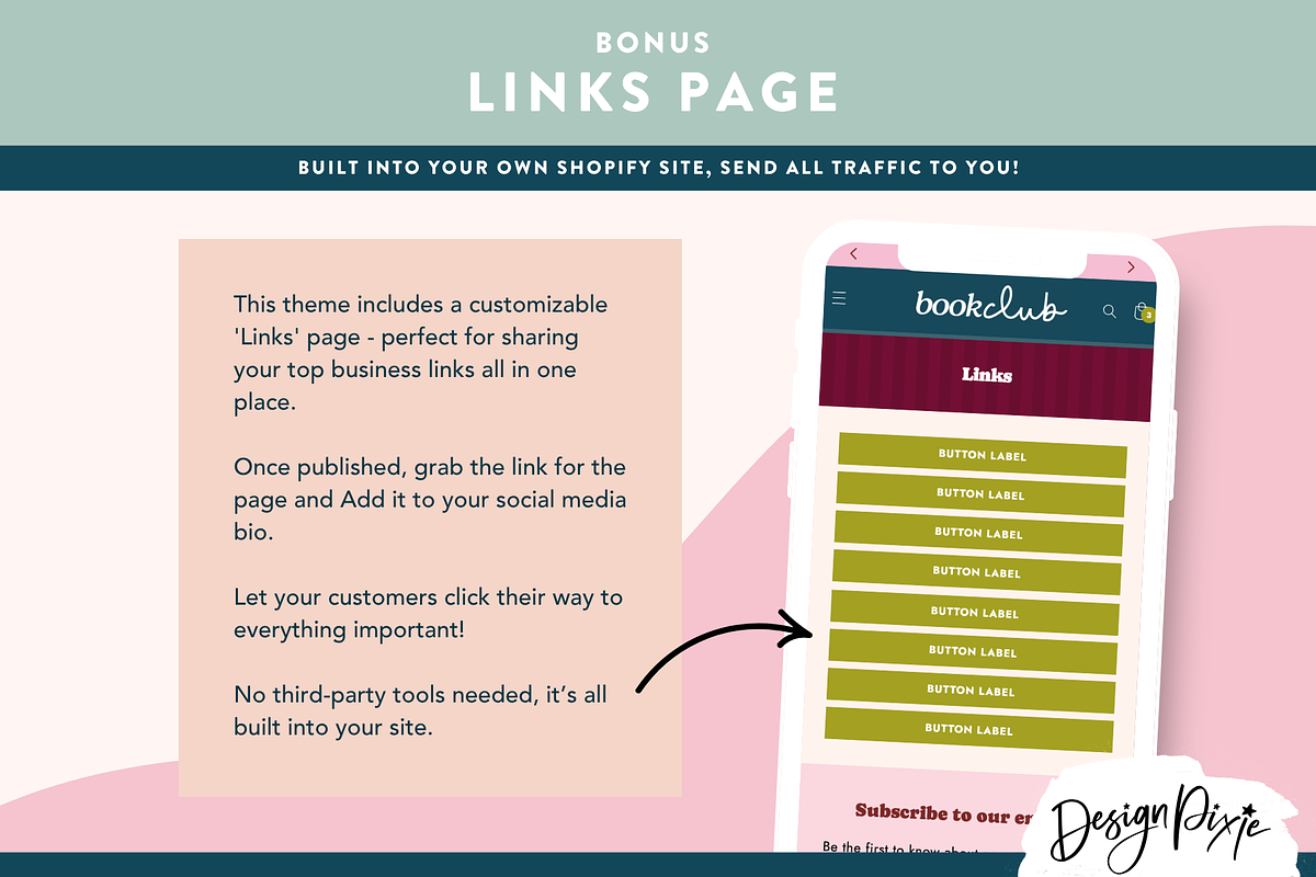 Book Shopify Theme Template, a Shopify Template by Design Pixie (Photo 10 of 12)