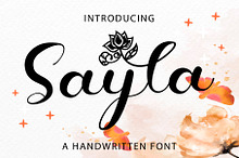 Sayla - Script Font