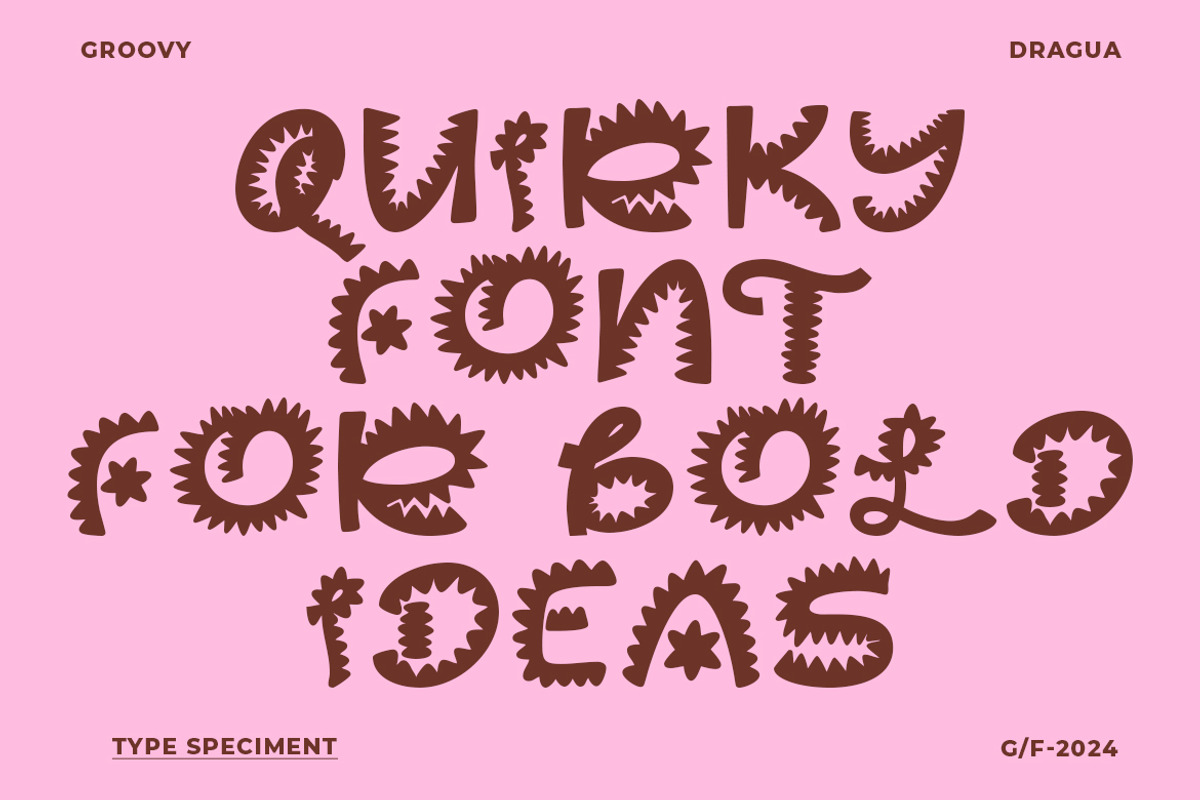 GF Dragua - Playful Display Font, a Handwritten Font by GroovyFontCo (Photo 3 of 8)