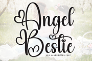 Angel Bestie | Script Font, a Font by Scratchones (Thumbnail 1 of 8)