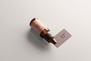 Amber Glass Dropper Bottle Mockups, a Cups & Container Mockup by pmvch (Thumbnail 17 of 20)