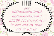 Lithe Handdrawn Font + Bold & Italic, a Handwritten Font by Violet LeBeaux (Thumbnail 3 of 5)