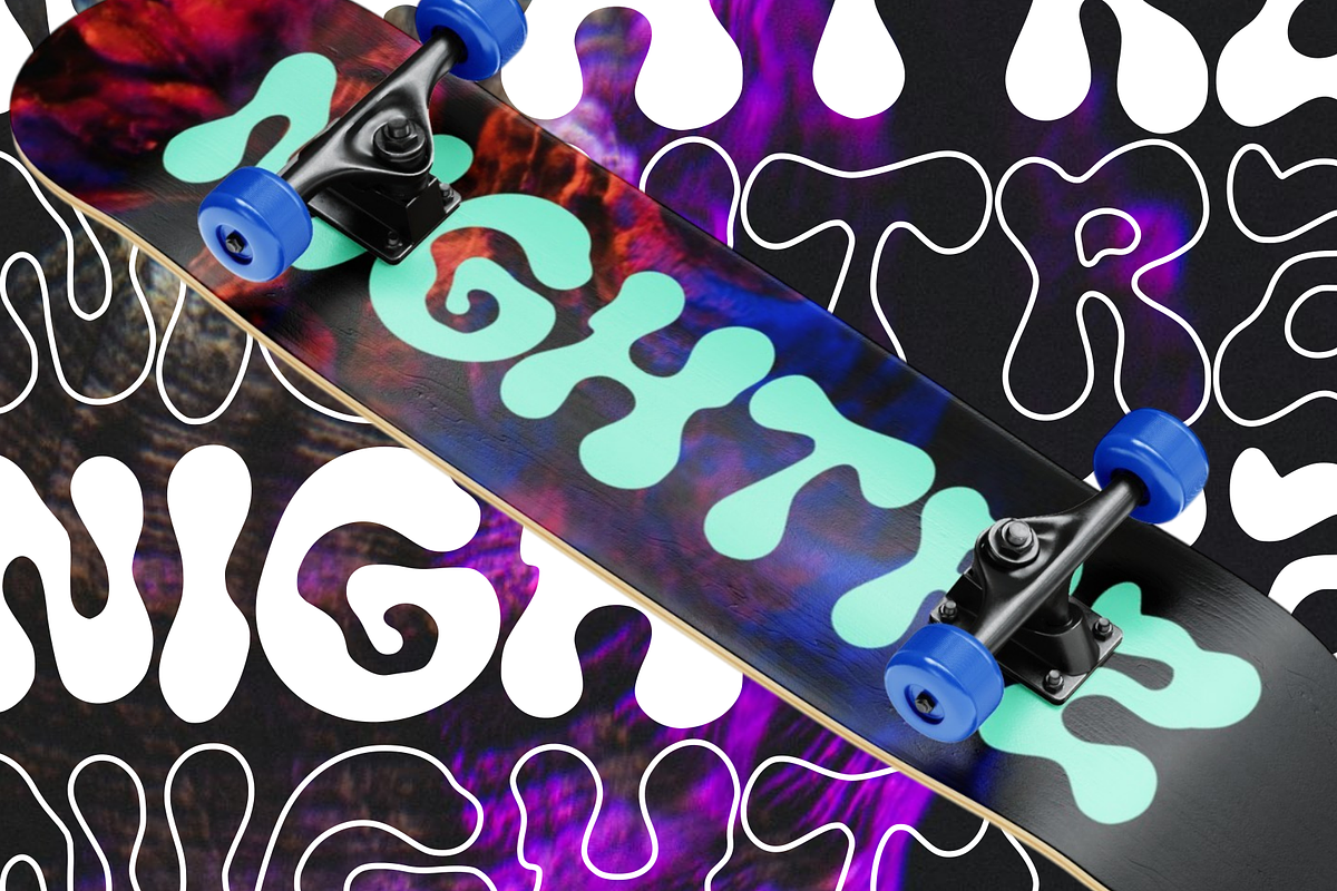 Kemarow - Psychedelic font, a Handwritten Font by Majelis Art (Photo 6 of 9)