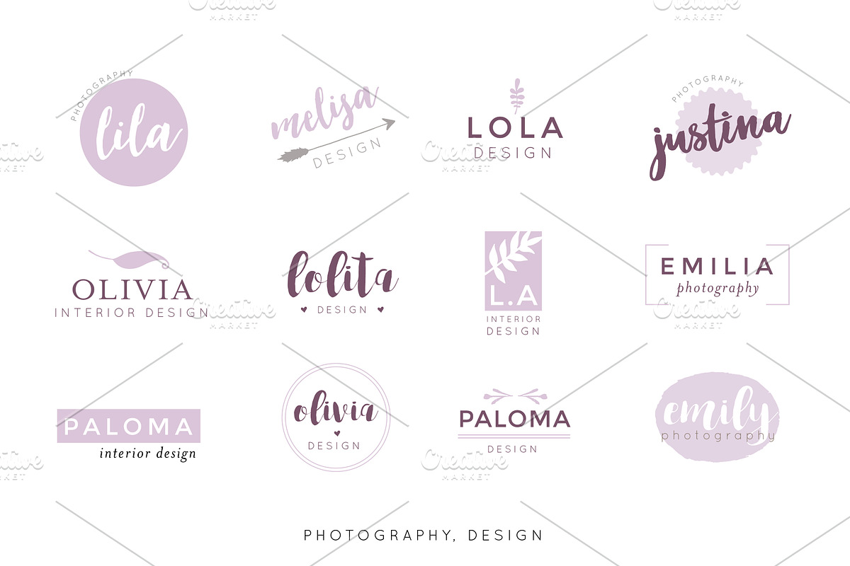 Feminine Logo Design Kit !, a Branding & Logo Template by Nordic.Arg (Photo 5 of 6)