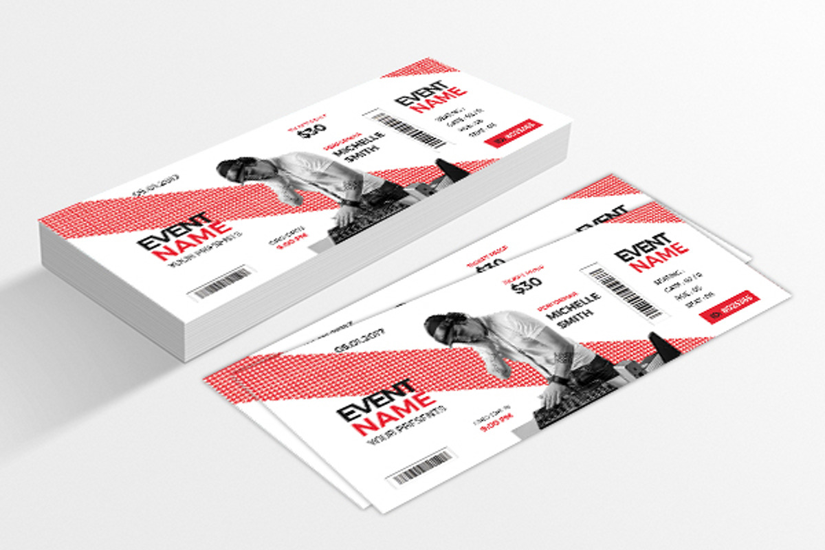 Event Ticket, an Invitation Template by Rongbaaz (Photo 2 of 4)