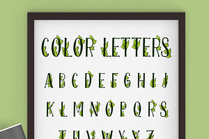 Onferia - Decorative Leaf Font