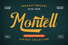Montell - Vintage Script