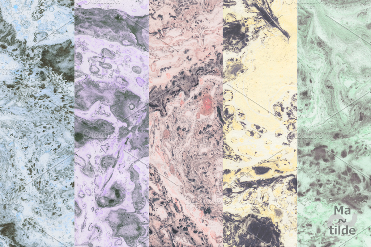 Marble Textures, a Texture Graphic by MatildeGraphics (Photo 2 of 11)