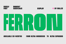 Ferron – Bold Sans (9 Widths)