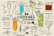 Cocktails Line Art + Procreate, a Food Illustration by Skliarova (Thumbnail 1 of 8)