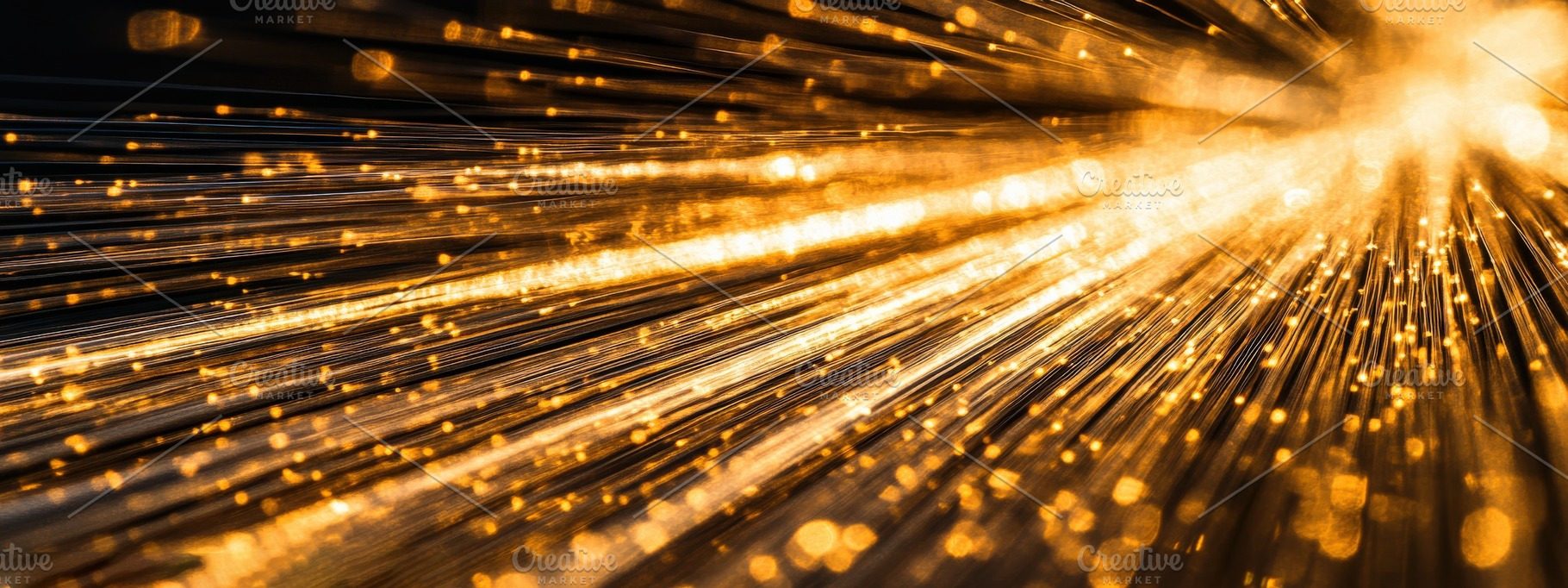 Abstract Golden Light Rays & Sparkle, a Background Photo by Virgo Studio
