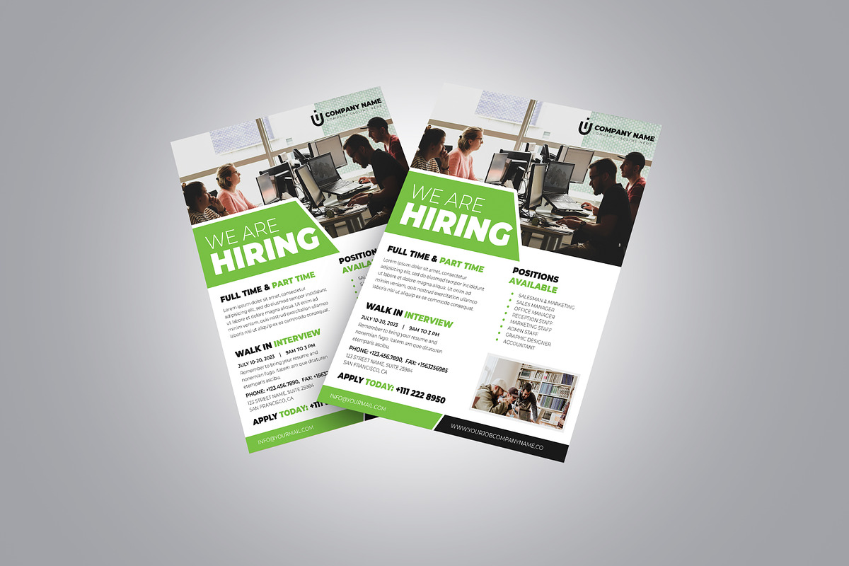 Job Vacancy Flyer Template, a Flyer Template by Designscozy (Photo 5 of 5)