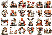 Whimsical Easter Clipart, an Illustration by Black Bird Studio (Thumbnail 2 of 5)