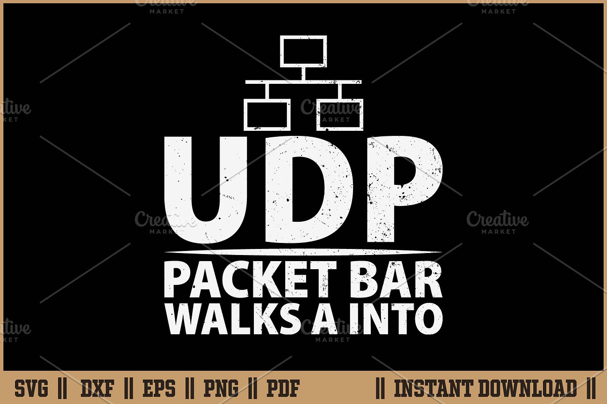 UDP Packet Bar Walks A Into Network, a Work Illustration by Handy Arts Studio (Photo 1 of 3)