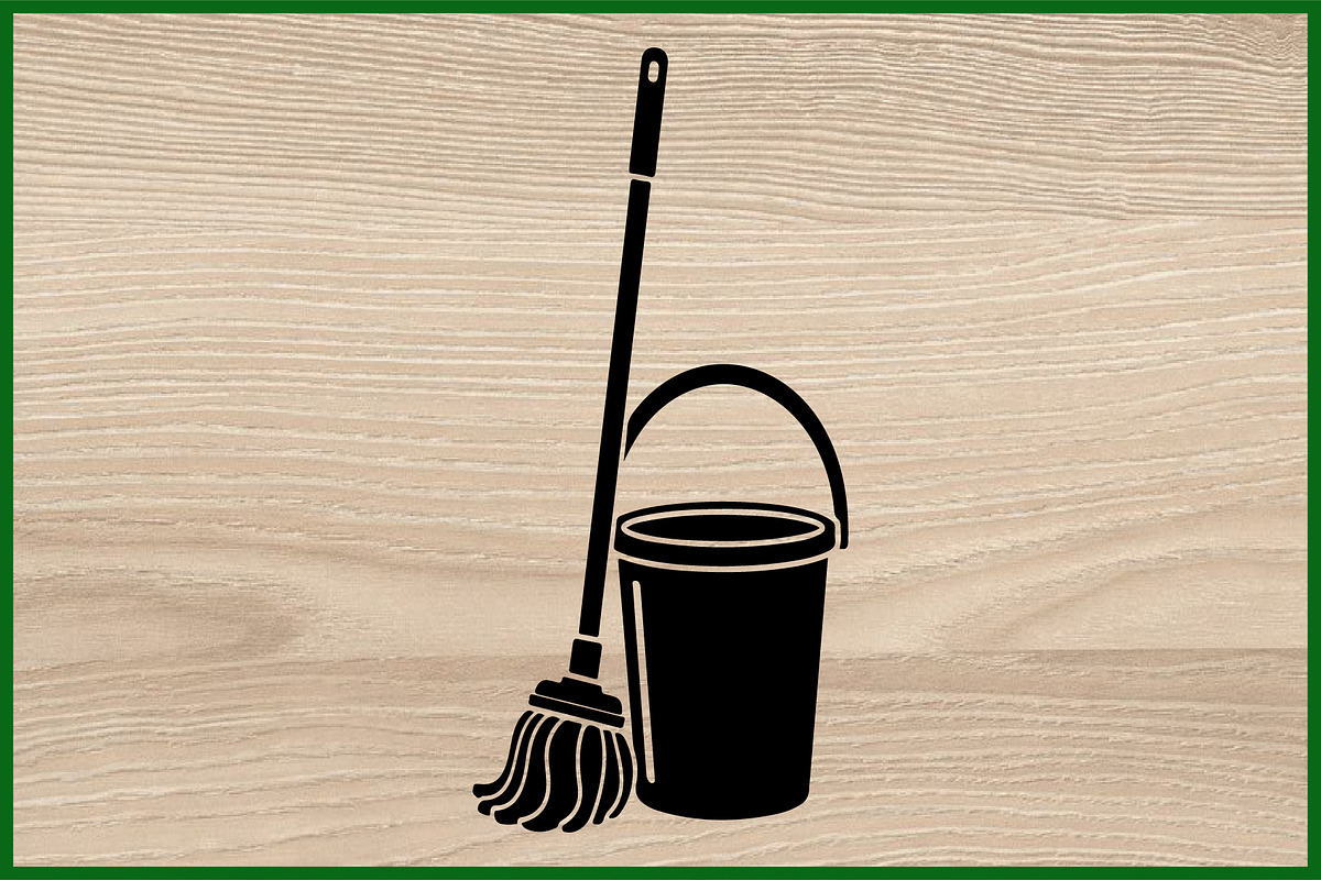 12 Cleaning Tool Silhouette Set, an Illustration by BIPLOB EXPERT (Photo 2 of 4)