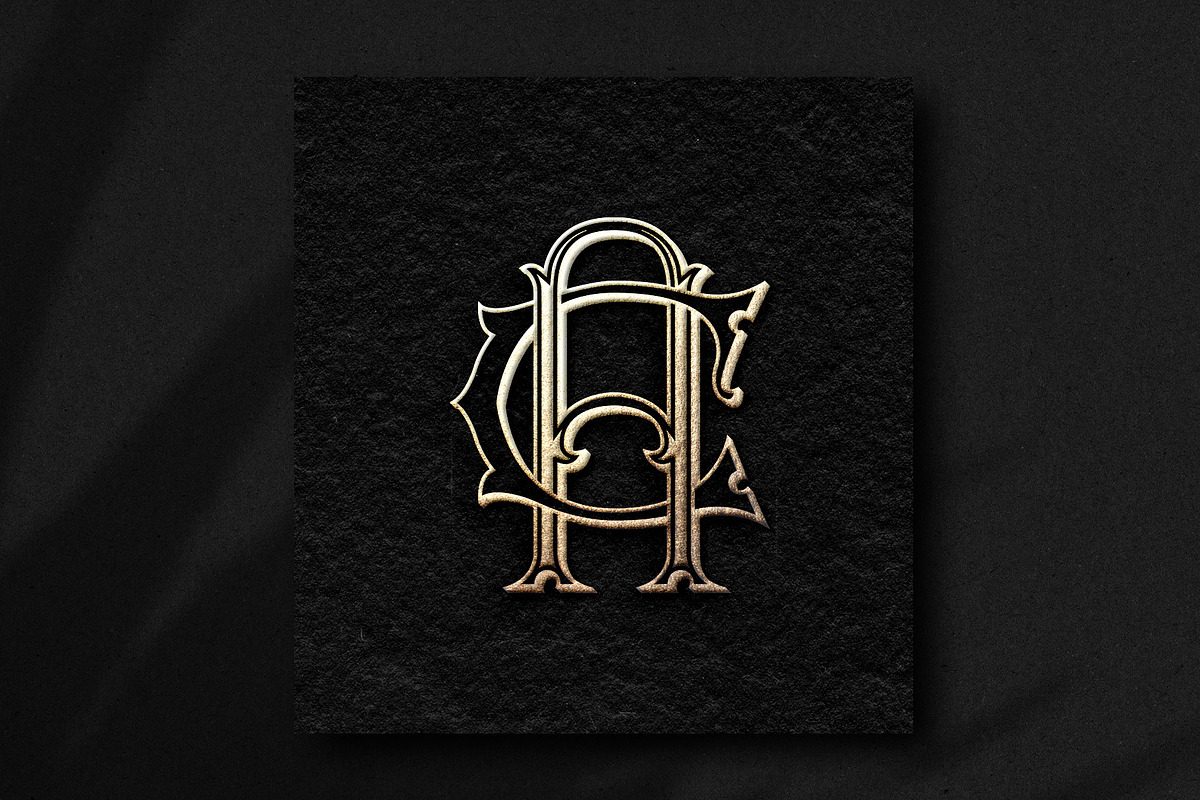 AC or CA Vintage Monogram Wedding, a Branding & Logo Template by Kaizla03 (Photo 1 of 6)