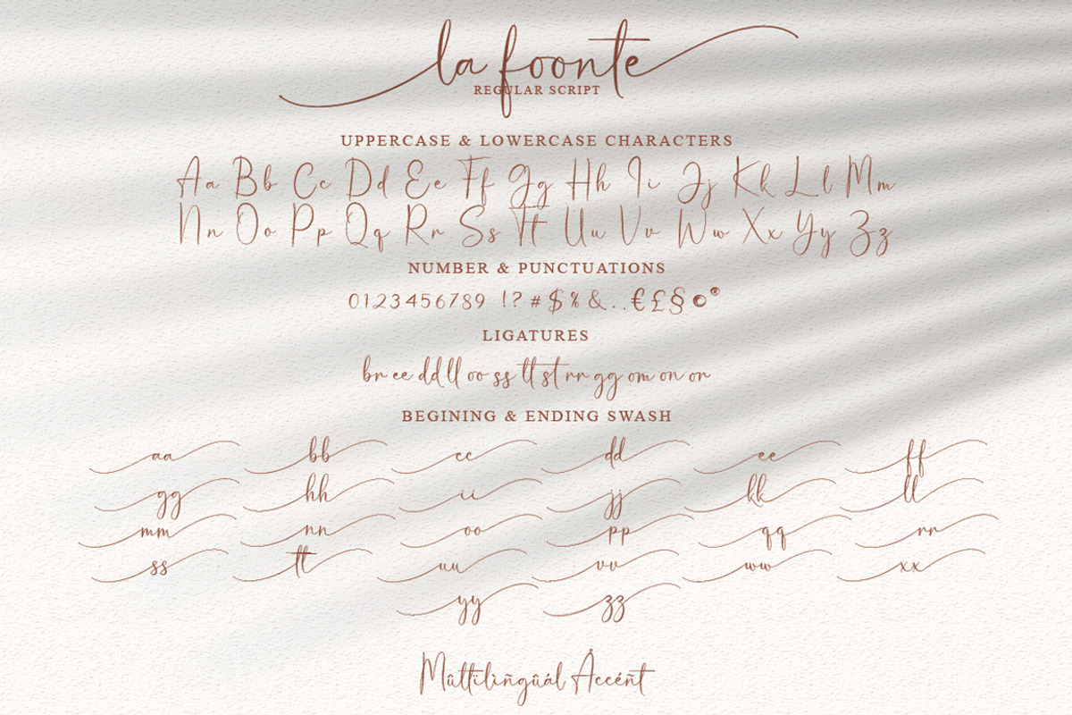 La Foonte | Sans Script Font Duo, a Sans Serif Font by Almeera Std (Photo 15 of 20)