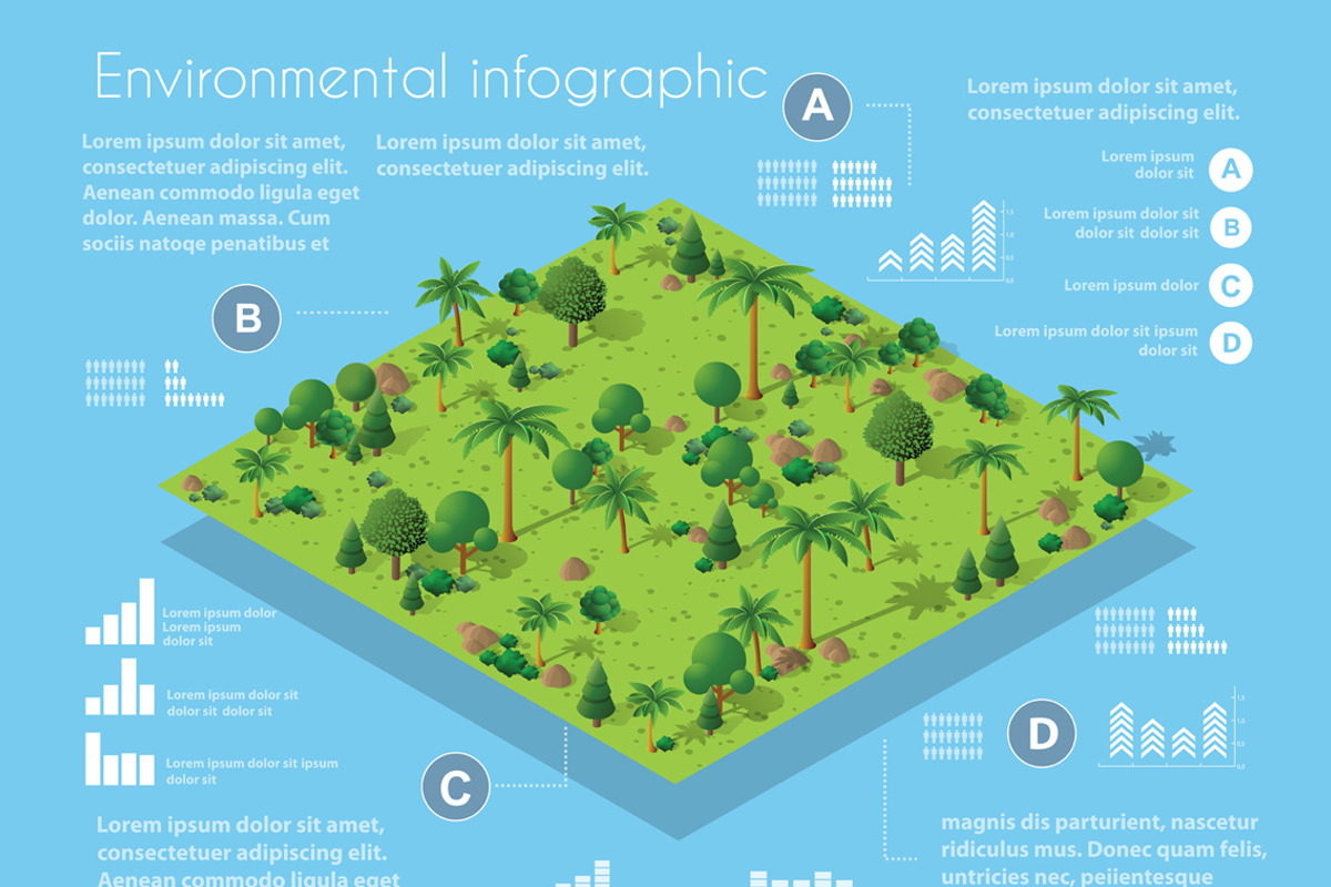Isometric city map environmental, a Technology Illustration by AlexZeL (Photo 1 of 4)