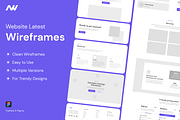 Website Wireframes Kit In Figma, a Wireframe Template by nwdigitalstore (Thumbnail 1 of 8)