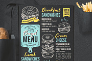 FREE! Trifold + Bagel Sandwich Menu, a Brochure Template by BarcelonaShop (Thumbnail 2 of 5)