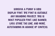 Sorgova - Funny & Kids Font, a Sans Serif Font by Iqsiart Studio (Thumbnail 2 of 8)