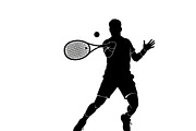 A dynamic Tennis Player Silhouettes, an Illustration by Amazin_art (Thumbnail 26 of 31)