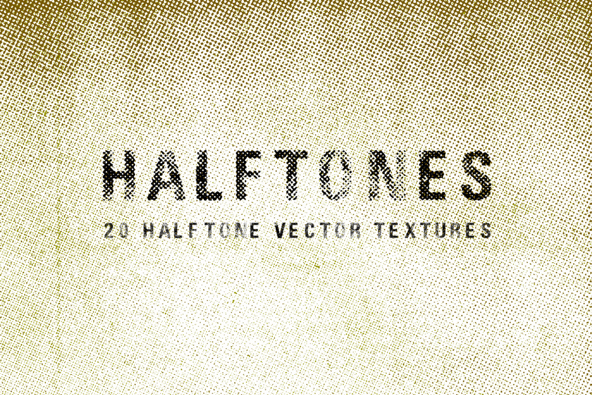 20 Halftone Vector Textures